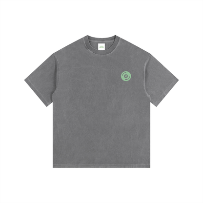 Vinyl Love Oversized T-Shirt in Gray by Rave Uniform