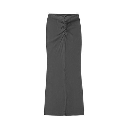 Comfy Drawstring Maxi Skirt