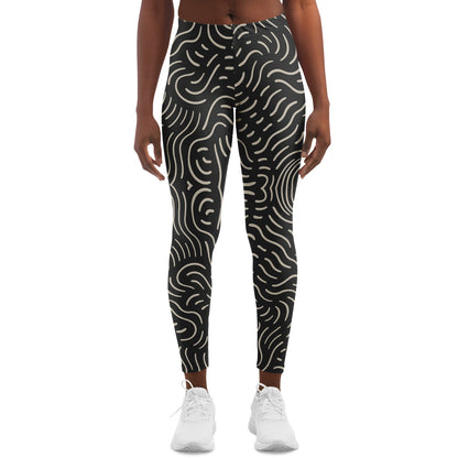 Golden Doodles Leggings, front, on model