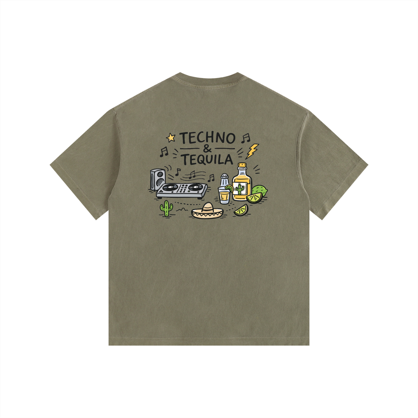 Techno & Tequila Oversized T-Shirt
