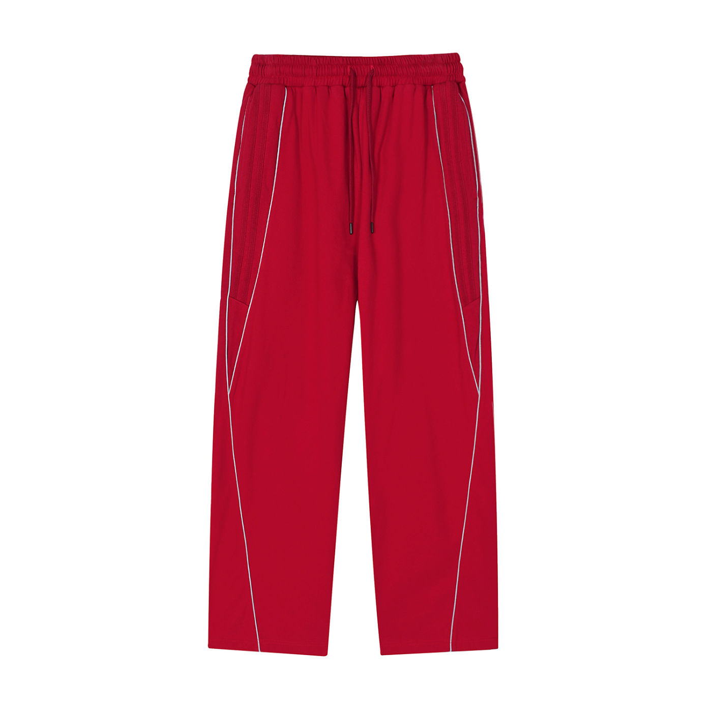 Vinyl Love Reflector Sweatpants in Red by Rave Uniform