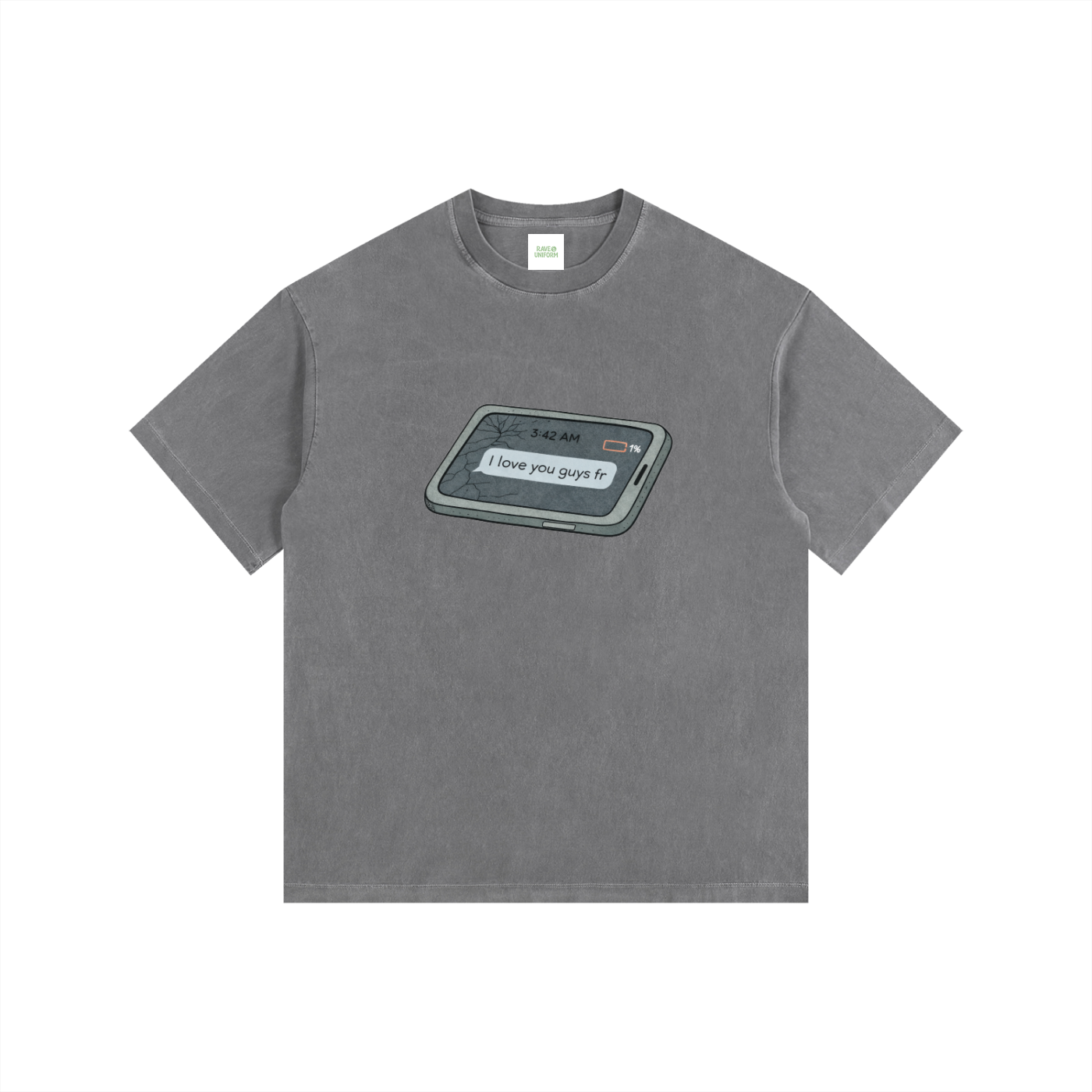 Love u Oversized T-Shirt - Rave Streetwear View