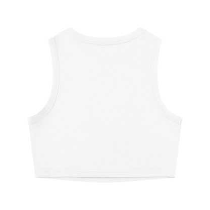 Crewneck Cropped Tank Top - Rave Uniform Detail View