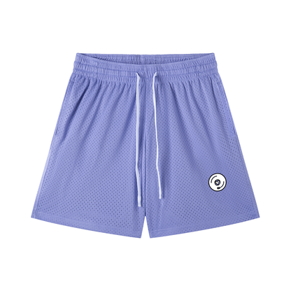 Vinyl Love Mesh Shorts in Purple by Rave Uniform