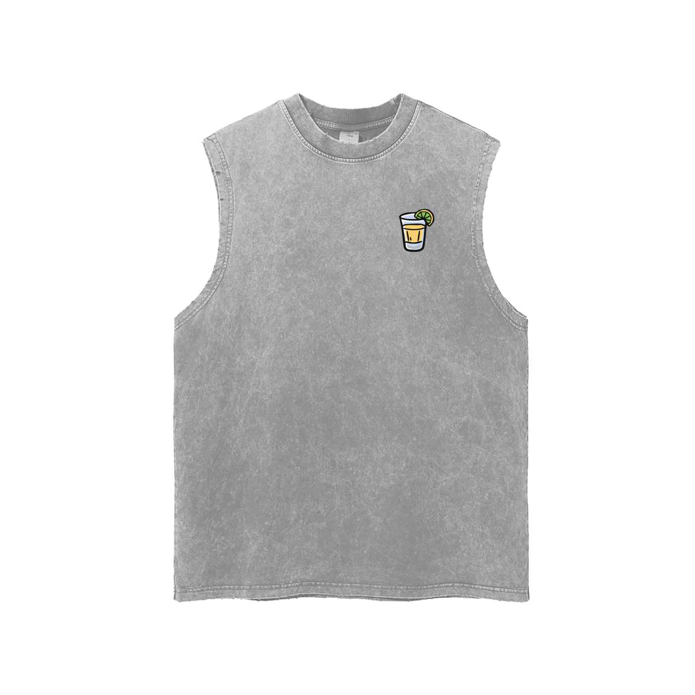 Techno & Tequila Tank Top in Light Gray by Rave Uniform