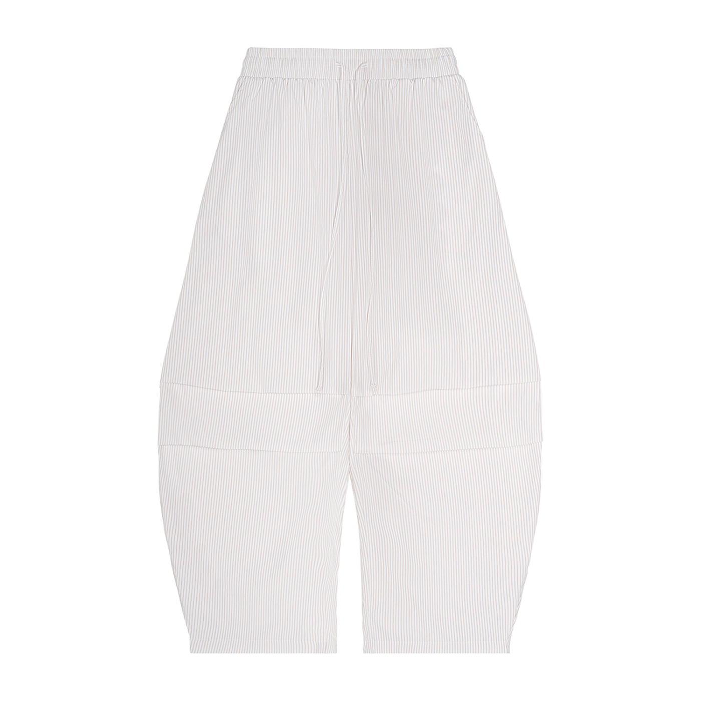 Striped Oversized Barrel Pants in Apricot by Rave Uniform