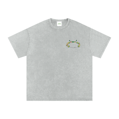 Holy Guacamolly Oversized Vintage T-Shirt in Light Gray by Rave Uniform