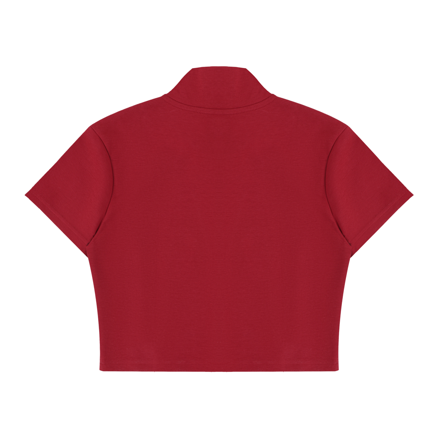 Vinyl Love Cropped Zip-Up T-Shirt - Rave Uniform Detail View