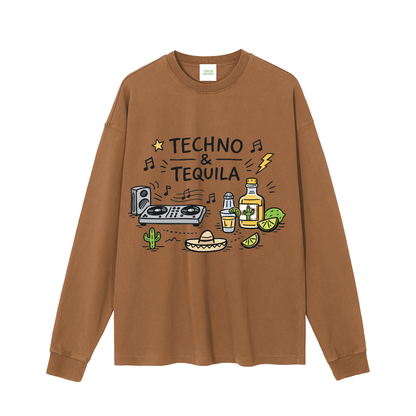 Techno & Tequila Long Sleeve T-Shirt