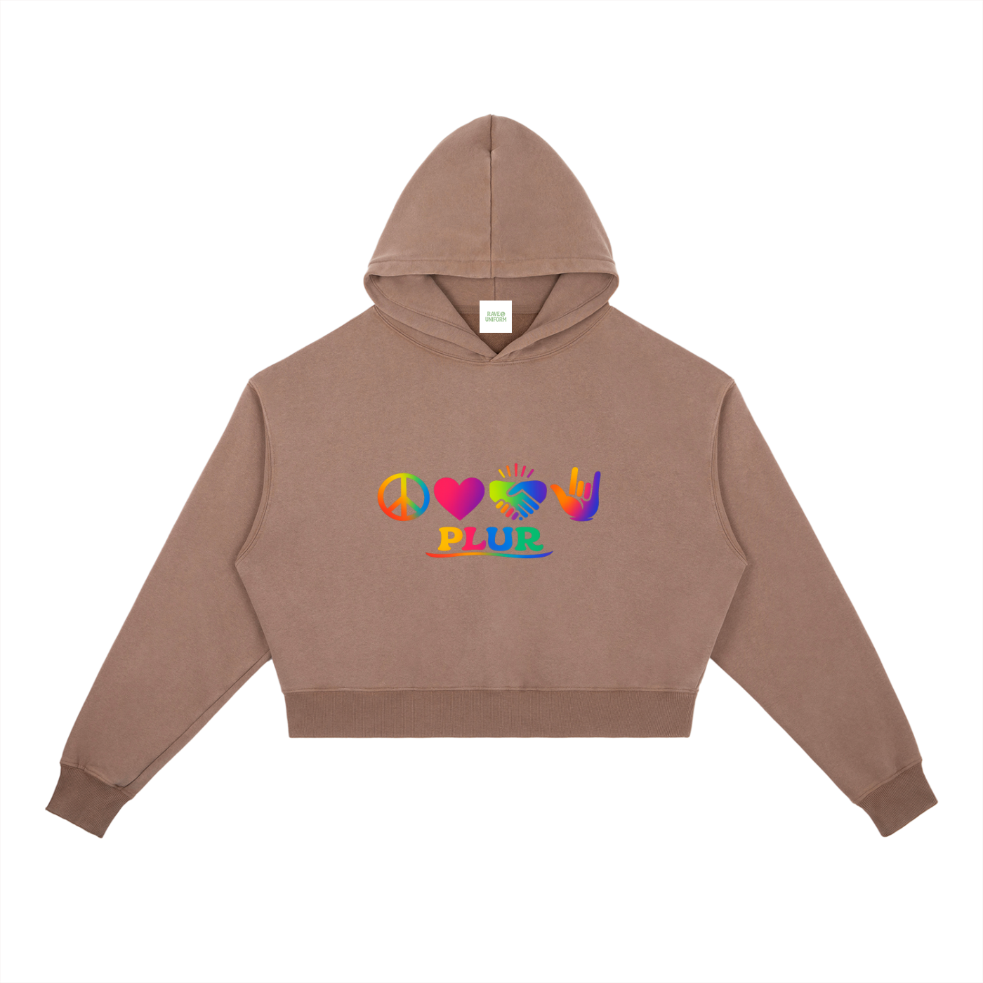 PLUR Heavyweight Hoodie - Rave Streetwear View