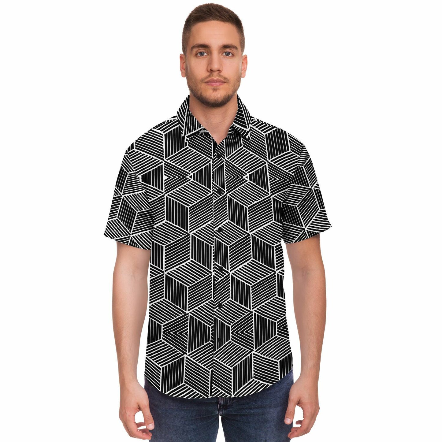 Quantum Blocks Button Up