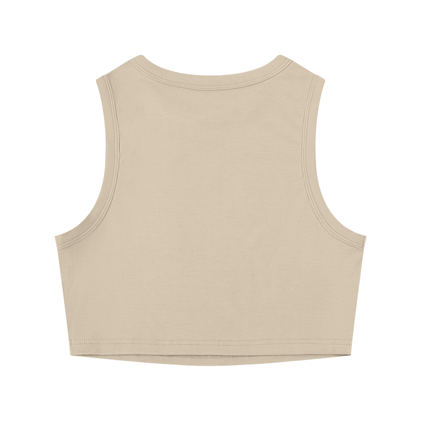 Crewneck Cropped Tank Top - Rave Uniform Detail View