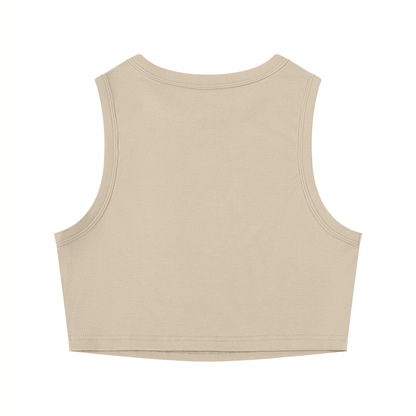 Crewneck Cropped Tank Top - Rave Uniform Detail View