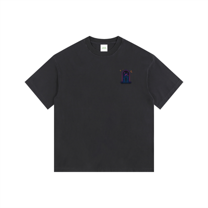 Interstellar Traveller Oversized T-Shirt in Black by Rave Uniform