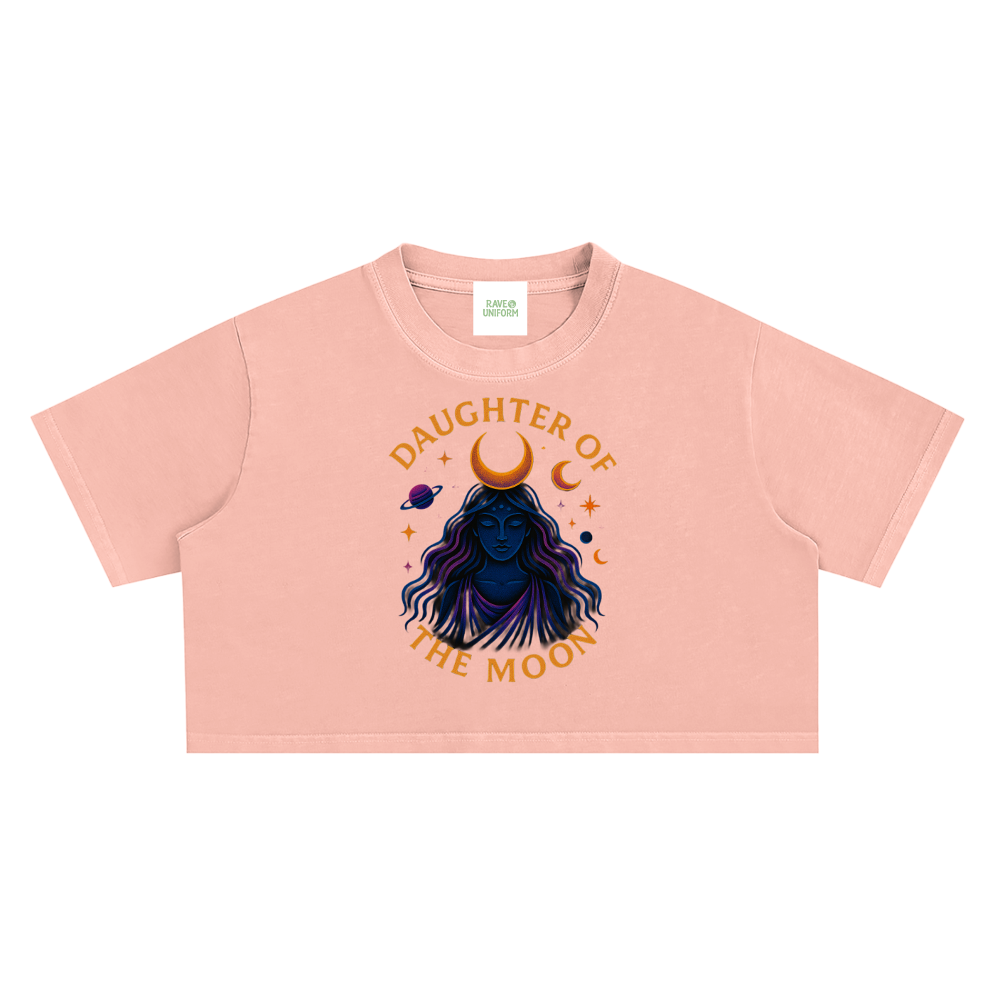 Daughter of The Moon Crop Top - Rave Streetwear View
