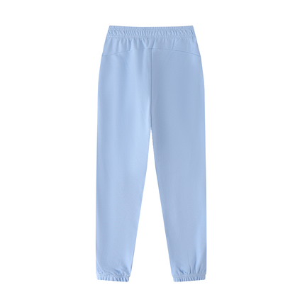 Rave Mom Cuffed Sweatpants in Sky Blue detail view by Rave Uniform