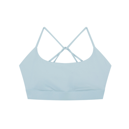 Strappy Criss Cross Yoga Sports Bra - Rave Uniform Side View