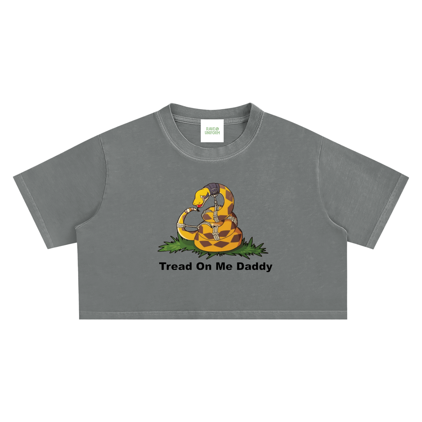 Tread On Me Crop Top - Rave Streetwear View