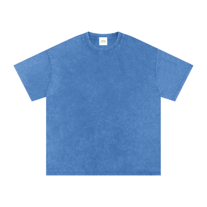 Feet Hurt Oversized Vintage T-Shirt in Light Blue detail view by Rave Uniform
