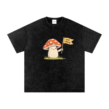 Still Vibin Oversized Vintage T-Shirt in Black by Rave Uniform