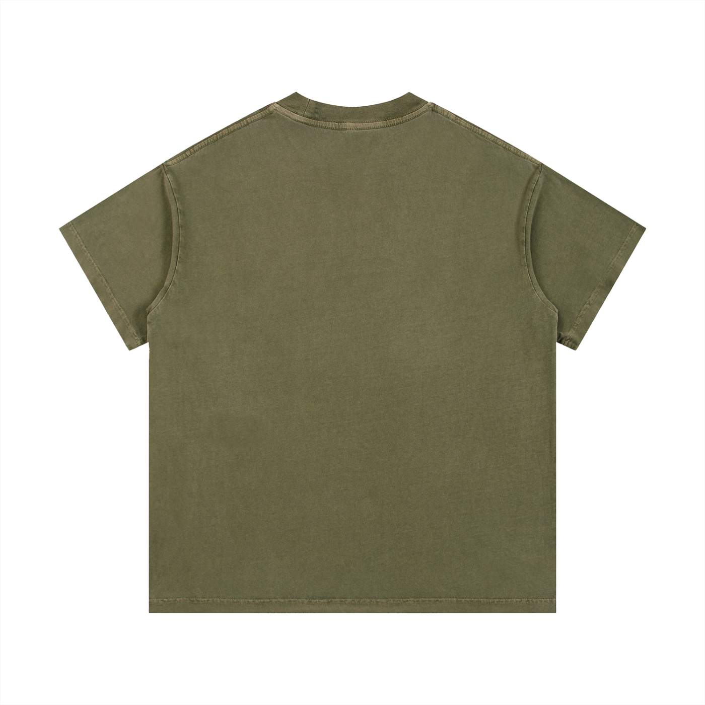 Still Vibin' T-Shirt in Army Green detail view by Rave Uniform