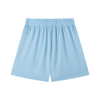 Vinyl Love Mesh Shorts in White alternate view by Rave Uniform