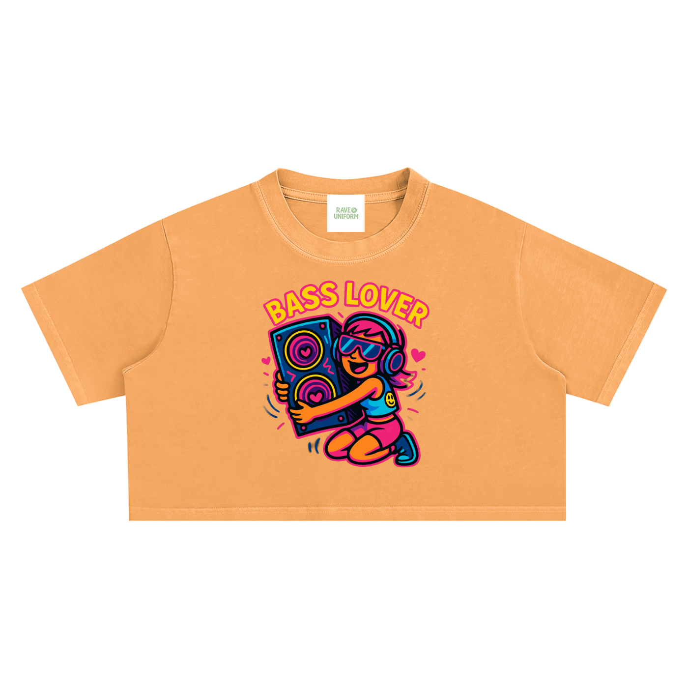 Bass Lover Crop Top - Rave Streetwear View