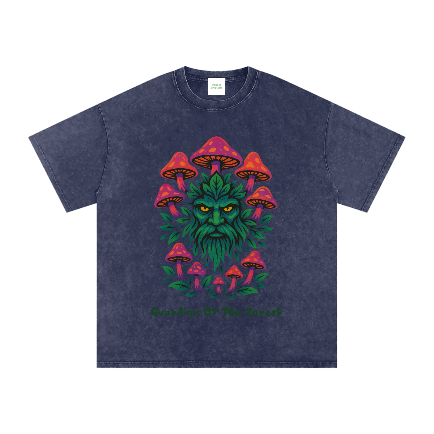 Forest Guardian Oversized Shirt in Royal Blue detail view by Rave Uniform