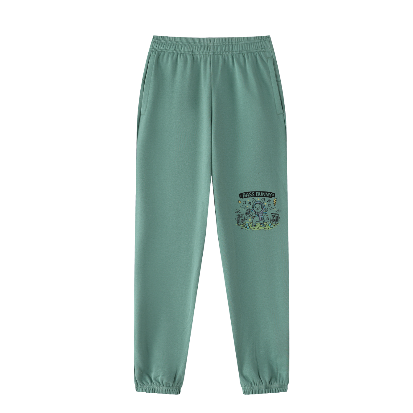 Bass Bunny Sweatpants - Rave Streetwear View