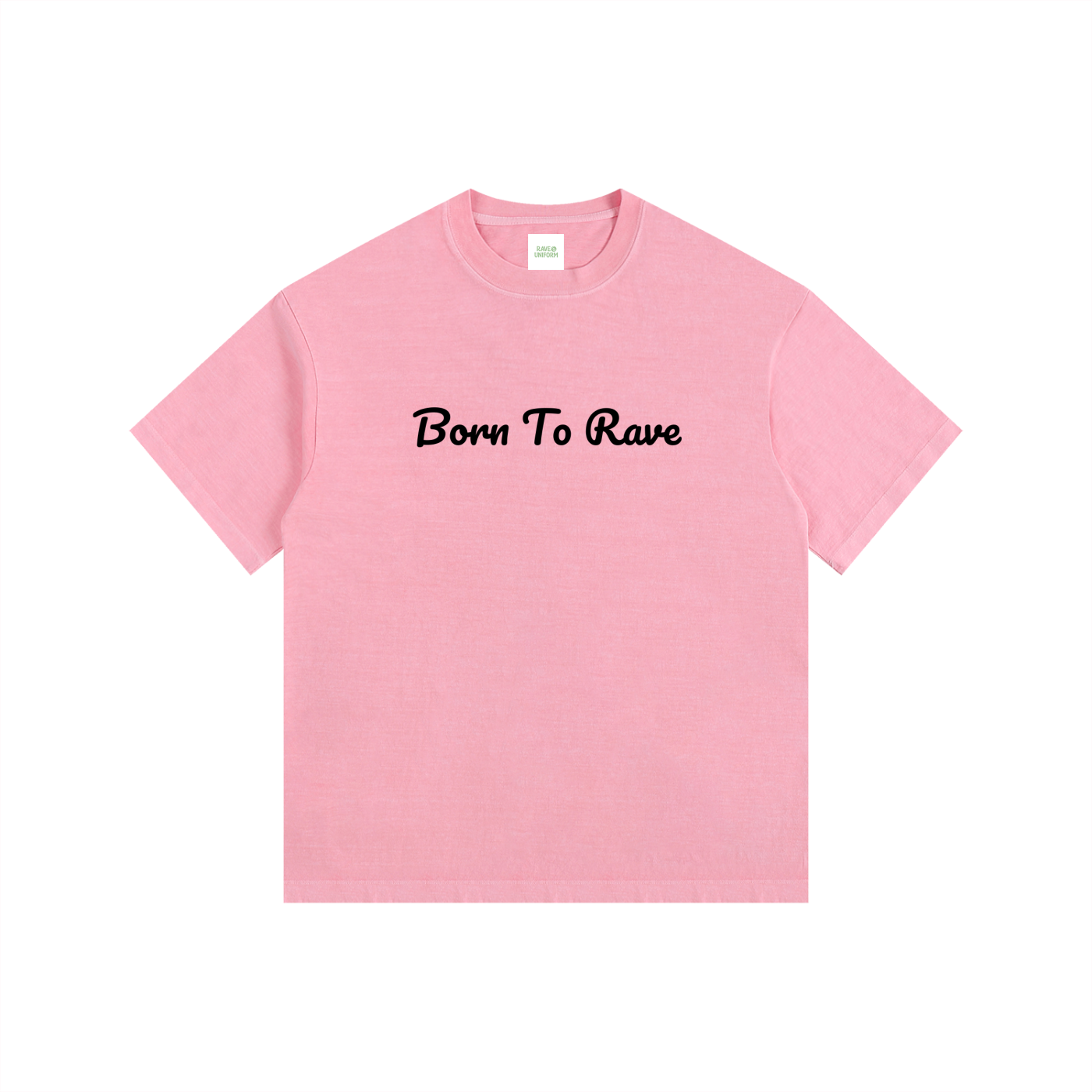 Born to Rave Oversized T-Shirt in Pink by Rave Uniform