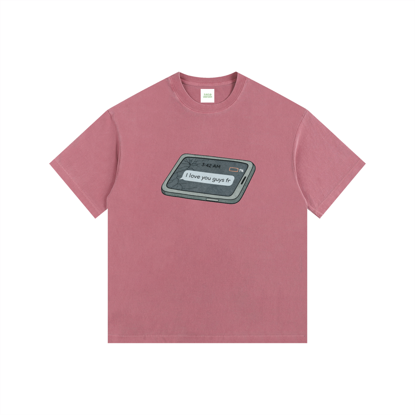 Love u Oversized T-Shirt - Rave Uniform Detail View