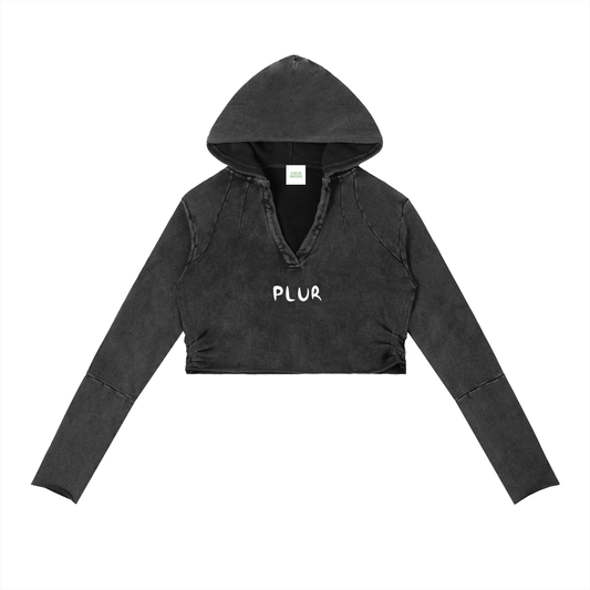 PLUR Cropped Hoodie