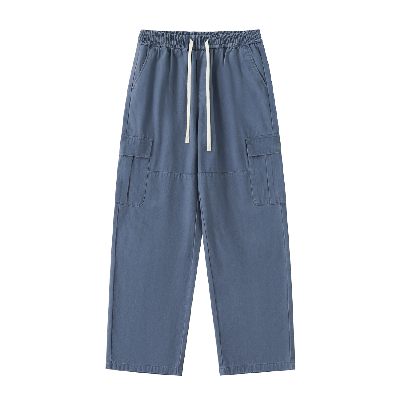 Drawstring Cargo Pants in Haze Blue by Rave Uniform