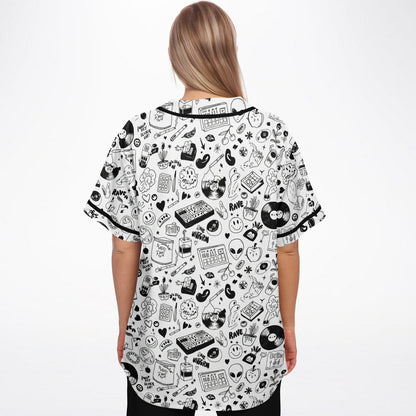 Stoner Doodles Inverted Baseball Jersey