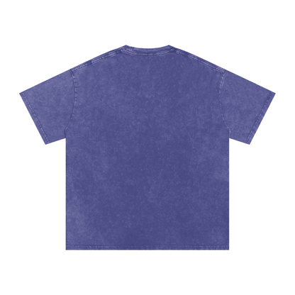 Rolling Balls Oversized Vintage T-Shirt in Purple Haze detail view by Rave Uniform
