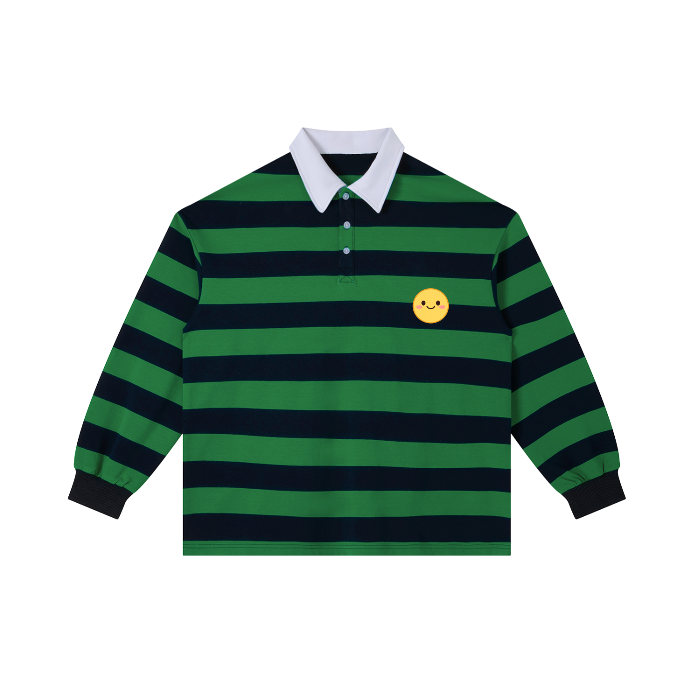 Smiley Stripe Polo Shirt