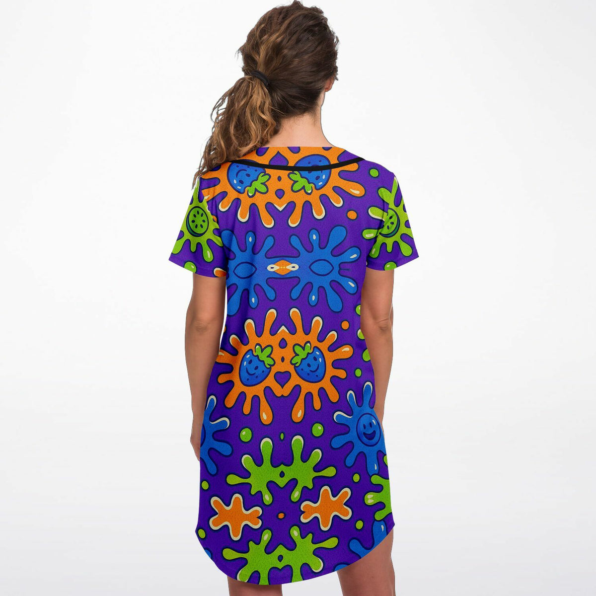Capri Sun Baseball Jersey Dress, back, on model