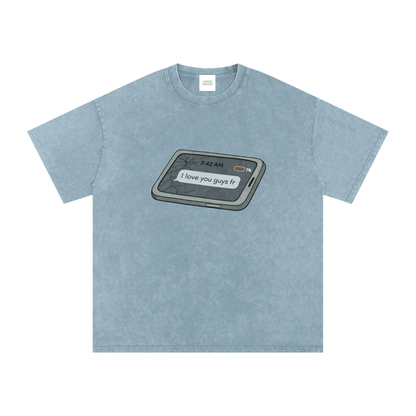 Love U Oversized Vintage T-Shirt - Rave Uniform Detail View
