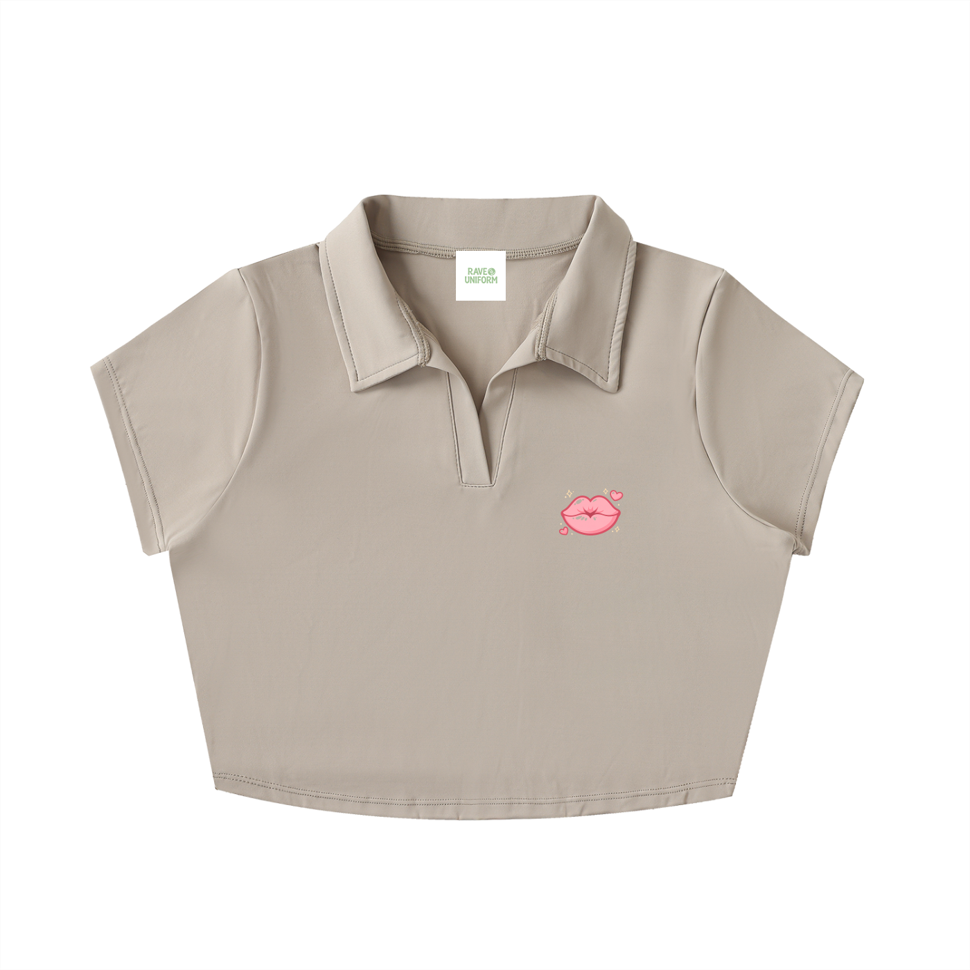 Lapel Crop Top - Rave Streetwear View
