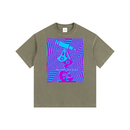 Eye Spy Oversized T-Shirt in Army Green by Rave Uniform