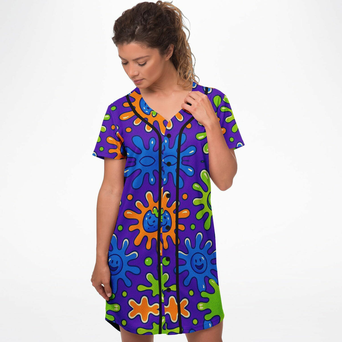 Capri Sun Baseball Jersey Dress, front, on model
