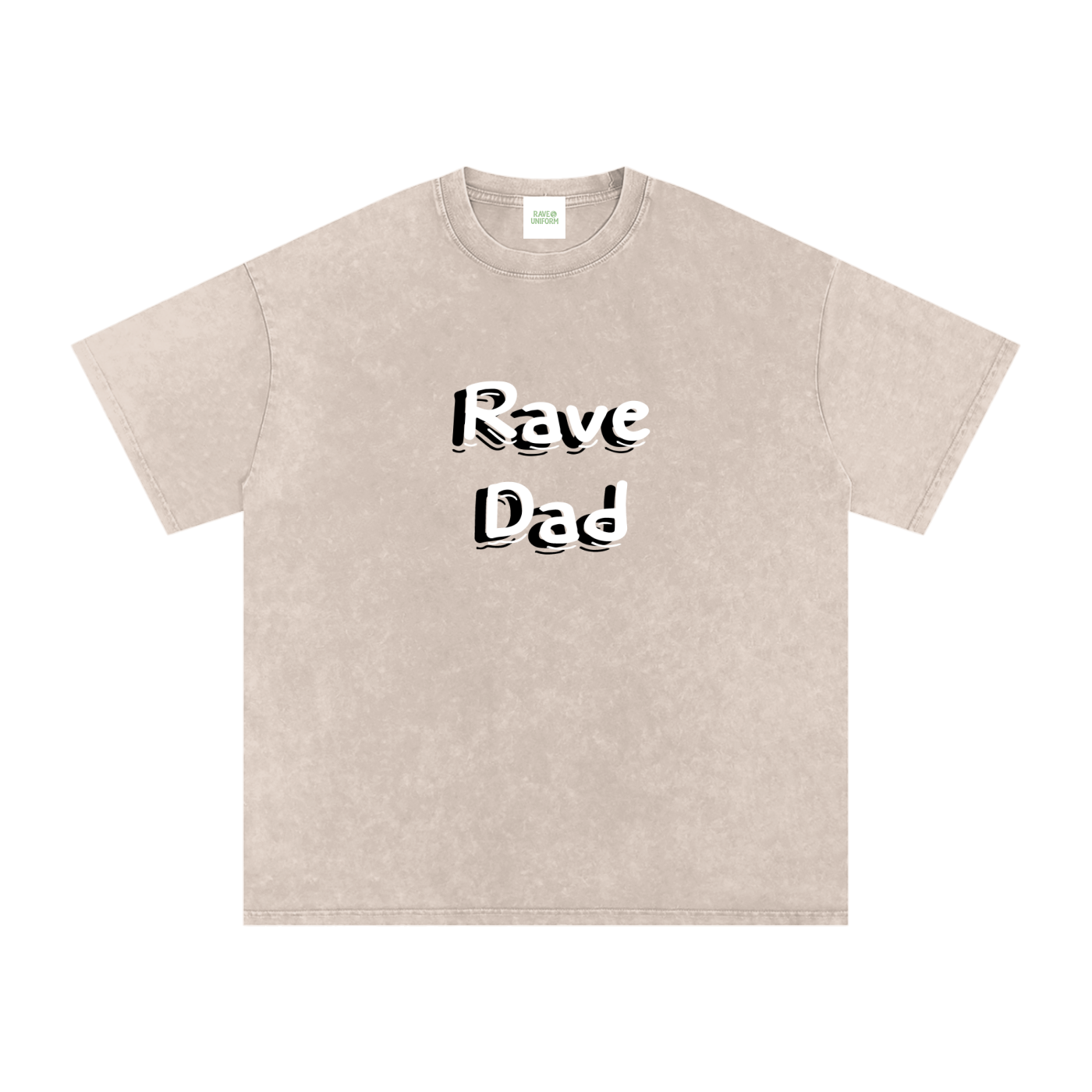 Rave Dad Oversized Vintage T-Shirt in Apricot by Rave Uniform