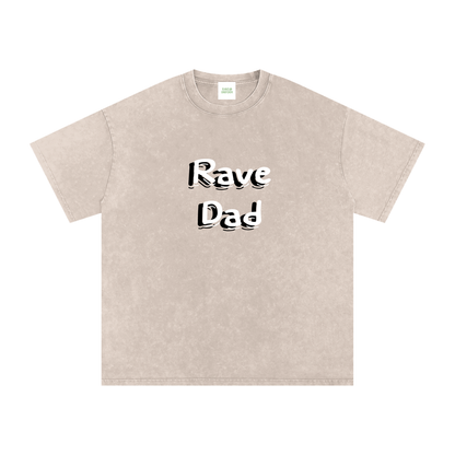 Rave Dad Oversized Vintage T-Shirt in Apricot by Rave Uniform