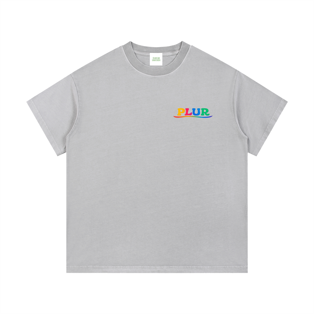 PLUR T-Shirt in Light Gray by Rave Uniform