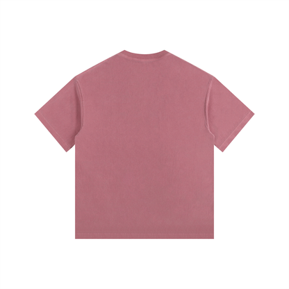 Interstellar Traveller Oversized T-Shirt in Ancora Red detail view by Rave Uniform
