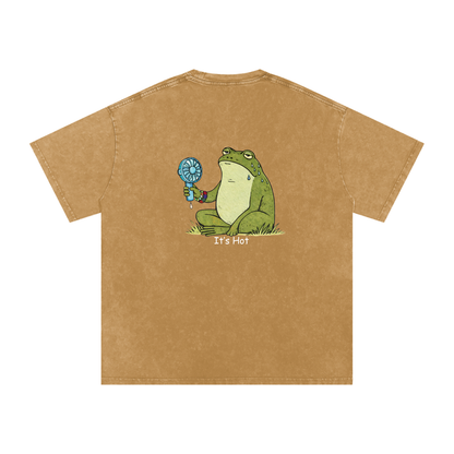 Its Hot Frog Oversized Vintage T-Shirt - Rave Streetwear View