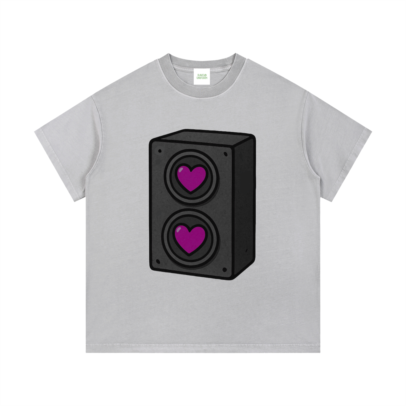 Bass Love T-Shirt in Light Gray by Rave Uniform