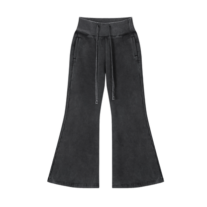 Flared-Leg Fleece Pants
