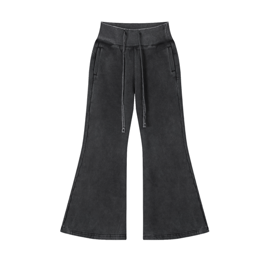Flared-Leg Fleece Pants
