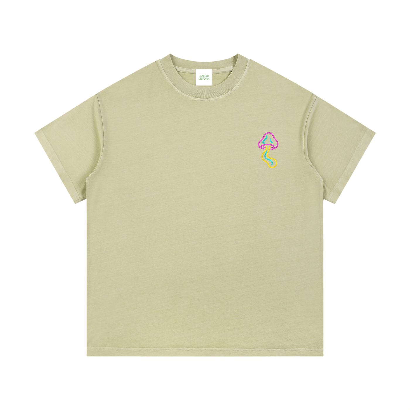 Glowing Mushroom T-Shirt - Rave Streetwear View